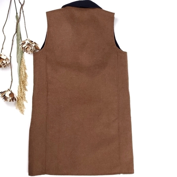 Talbots Camel Tan & Navy Wool Blend Jacket Size XS - Picture 13 of 13